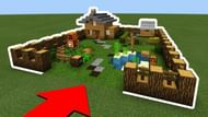 Fenced in Minecraft house (Image via Pinterest)